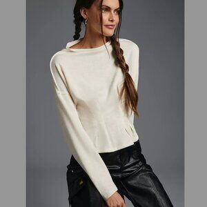 Pilcro Corset Sweatshirt Anthropologie Size S